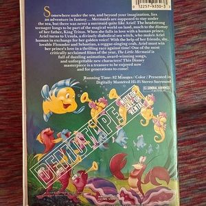Banned Rare Demo Tape Little Mermaid VHS Tape